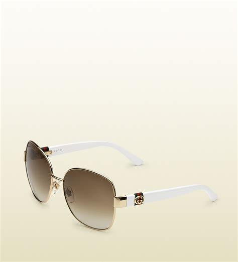 gucci sunglasses white and gold|gucci sunglasses black friday.